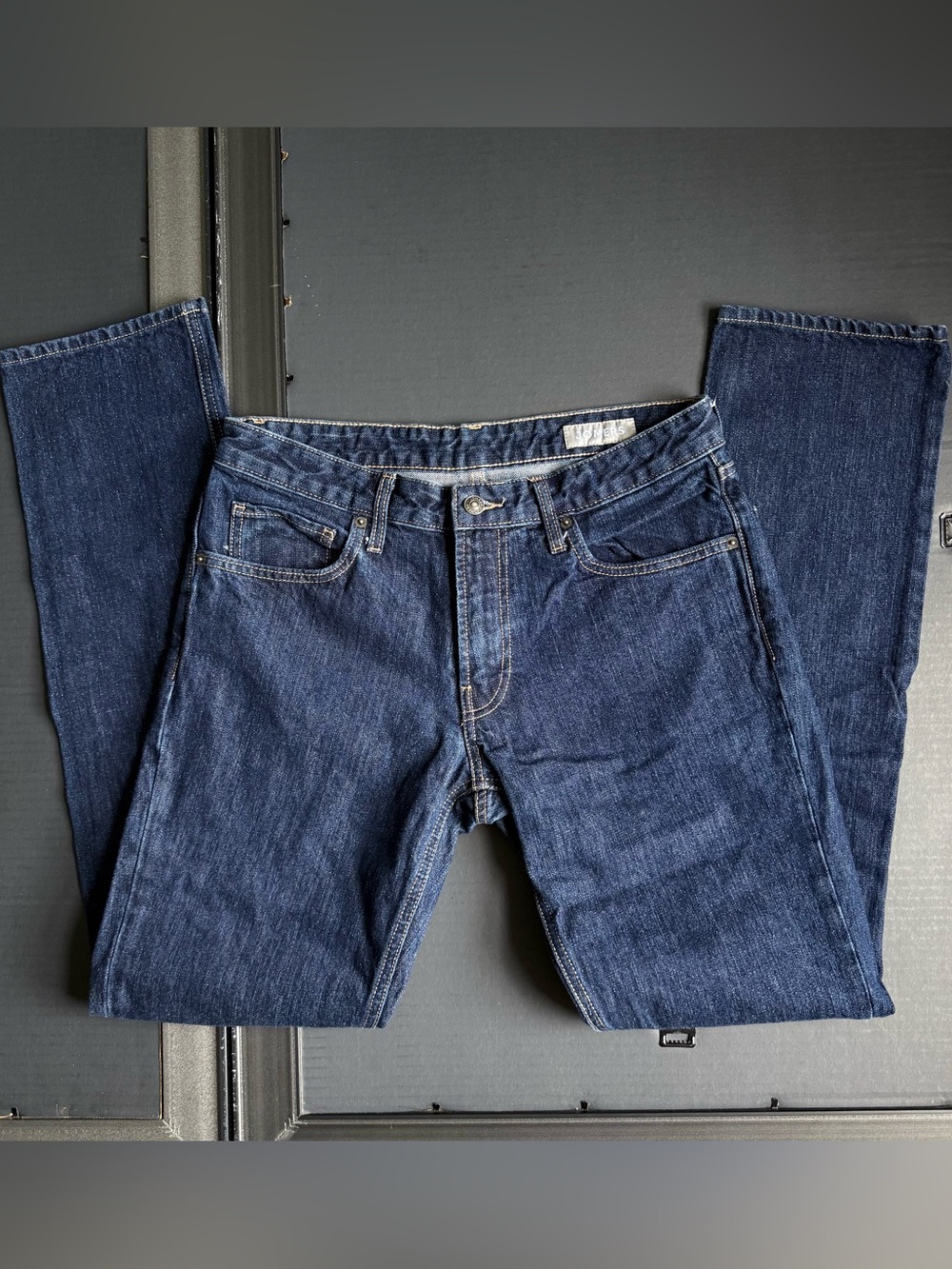 Men's Straight Fit Indigo Denim Jeans
